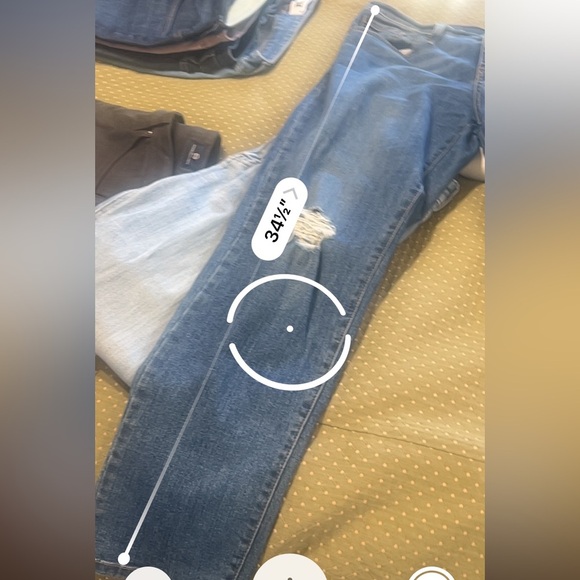 Just Black Medium Wash Mid Rise Distressed Ripped Jeans Size 29 - Picture 7 of 9